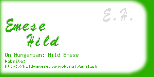 emese hild business card